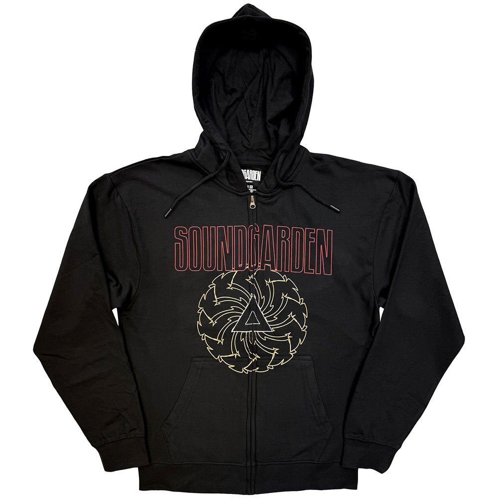 Soundgarden - Spiral & Logo Vest met capuchon - Zwart